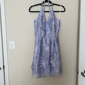 BCX LAVENDER LACE DRESS, SIZE 13
